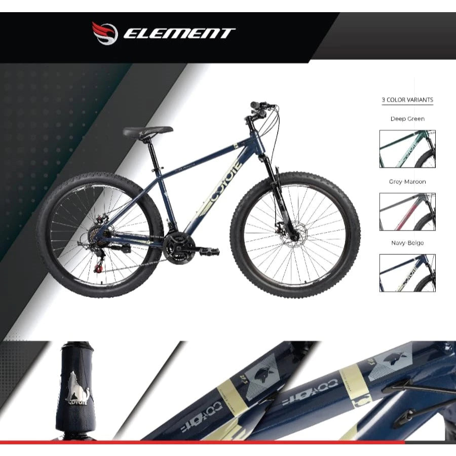 Sepeda Gunung Element Coyote 21 speed - Disc brake - MTB Untuk remaja sampai Dewasa